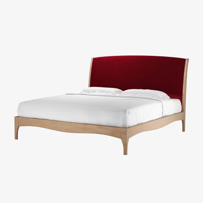 Sofa.com Emilia Super King Bed in Malbec Cotton Matt Velvet