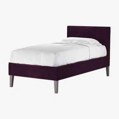 Sofa.com Avery 100cm Single Bed in Damson Smart Velvet