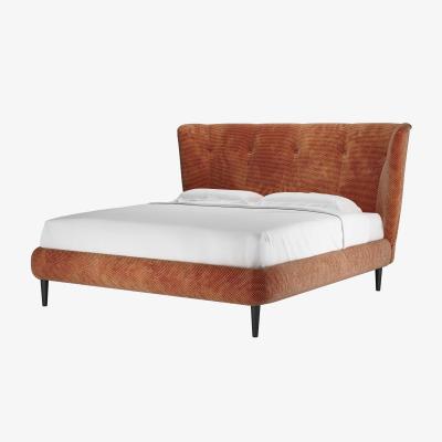 Sofa.com Audrey Super King Bed in Pomegranate Bubble Velvet