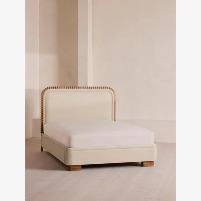 Soho Home Angus Bed, King, Linen, Bisque
