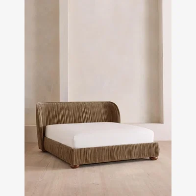 Soho Home Blair Bed, Super King, Velvet, Truffle, UK