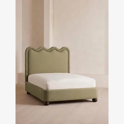Soho Home Tristan Bed, Emperor, Linen, Sage