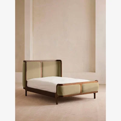 Soho Home Belsa Bed, Emperor, Velvet, Lichen