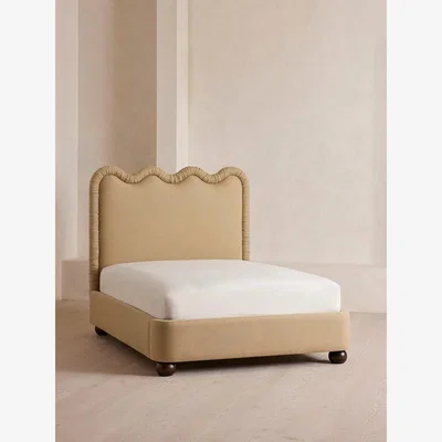 Soho Home Tristan Bed, Super King, Linen, Wheat