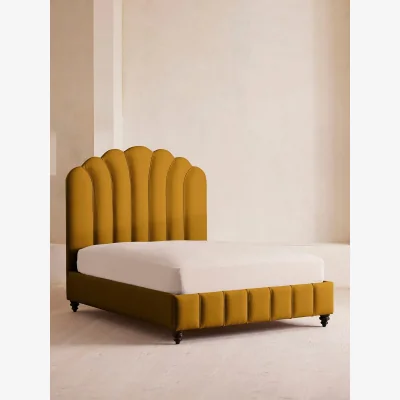 Soho Home Manette Bed, Super King, Linen, Turmeric