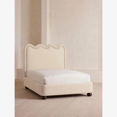 Soho Home Tristan Bed, Super King, Linen, Bisque