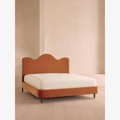 Soho Home Aubrey Bed, Superking, Velvet, Antique Rose