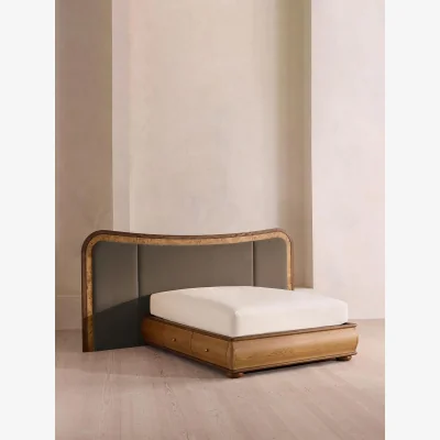 Soho Home Alana Bed, Superking, Velvet, Taupe
