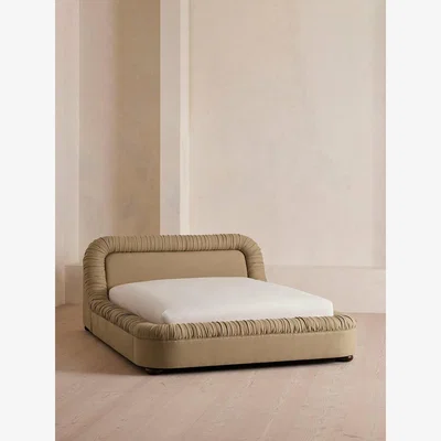 Soho Home Vara Bed, Super King, Linen, Wheat