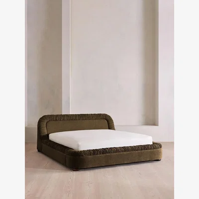 Soho Home Vara Bed, Super King, Linen Chenille, Chocolate