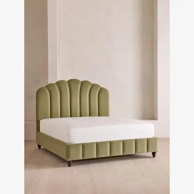Soho Home Manette Bed, with Twisted Cord, Double, Velvet Lichen