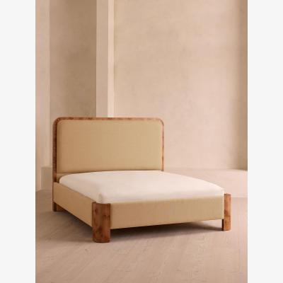 Soho Home Tremont Bed, King, Linen, Wheat