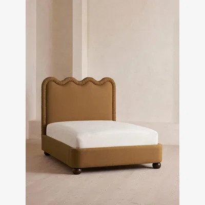 Soho Home Tristan Bed, Super King, Linen, Ochre