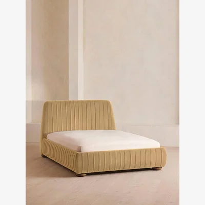 Soho Home Vivienne Bed, Emperor, Velvet, Camel
