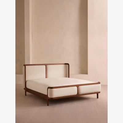 Soho Home Belsa Bed, Emperor, Linen, Bisque