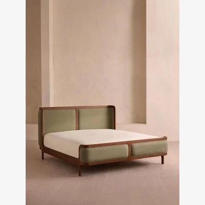 Soho Home Belsa Bed, Emperor, Linen, Sage