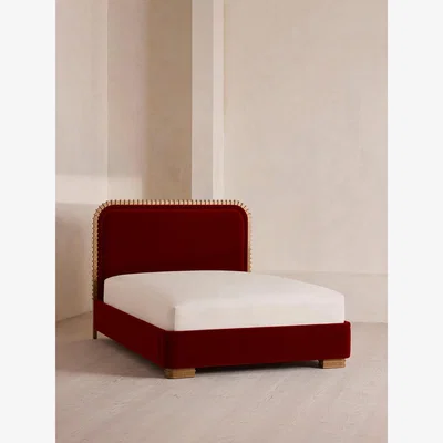 Soho Home Angus Bed, King, Velvet, Rust