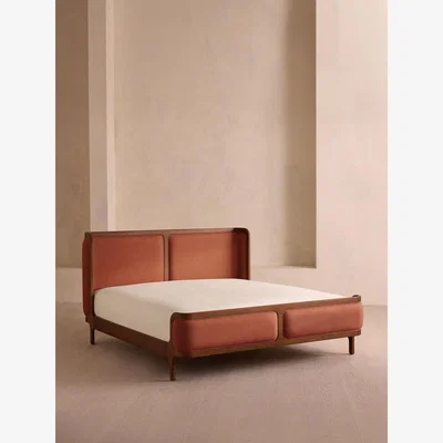 Soho Home Belsa Bed, Emperor, Linen, Sienna