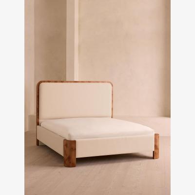 Soho Home Tremont Bed, Superking, Linen, Bisque
