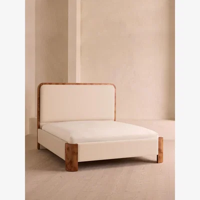 Soho Home Tremont Bed, Superking, Linen, Bisque