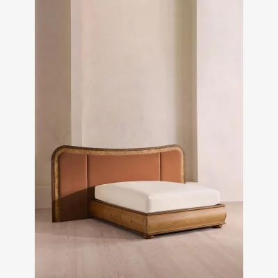 Soho Home Alana Bed, Superking, Velvet, Antique Rose