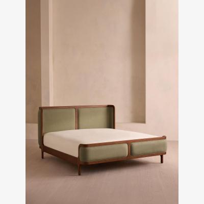 Soho Home Belsa Bed, Double, Linen, Sage