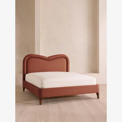 Soho Home Keira Bed, Superking, Linen, Sienna, UK