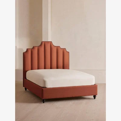 Soho Home Gerrard Bed, Emperor, Linen, Sienna