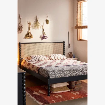 Urban Outfitters Willow King Bed - Blue ALL at Urban Outfitters