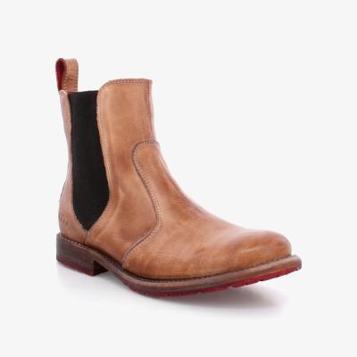 Wolf & Badger Women's Brown Nandi Tan Rustic Chelsea | 3.5 Uk | Bed Stu
