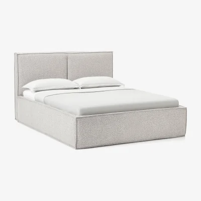 Westwing Bouclé Upholstered Bed Dream