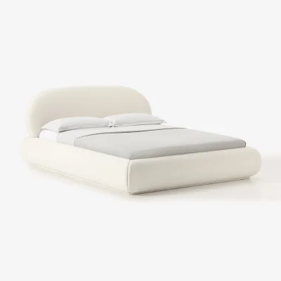 Westwing Teddy Upholstered Bed Alba with Storage