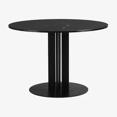 Amara Normann Copenhagen - Scala Dining Table - Ø110cm - Black Marble