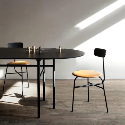 Amara MENU - Snaregade Oval Dining Table - Black