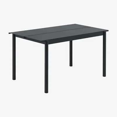Amara Muuto - Linear Steel Table - Black - 140x75cm