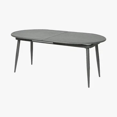 Amara A by AMARA - Outdoor Extendable Oval Dining Table - Anthracite