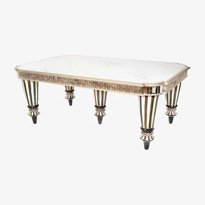 Amara MacKenzie-Childs - Golden Hour Dining Table - White