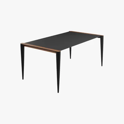 Amara Horm & Casamania - Bolero Dining Table - Walnut/Black - 98x131cm