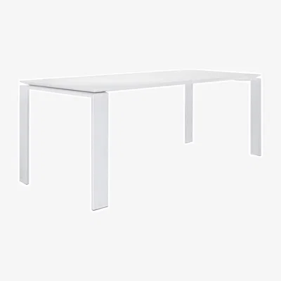 Amara Four Outdoor Dining Table - White