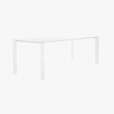 Amara Kartell - Four Outdoor Dining Table - White - 223cm