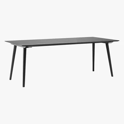 Amara &Tradition - In Between Rectangle Dining Table - Black Stained Oak