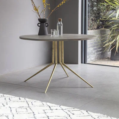 Atkin & Thyme Sunburst Round Dining Table