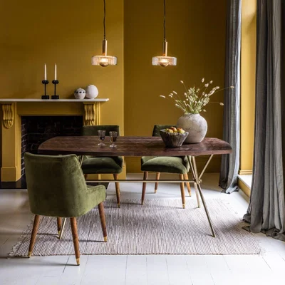 Atkin & Thyme Parker Brass Base Dining Table