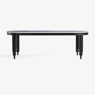 Anthropologie Fern Oval 96" Marble Dining Table