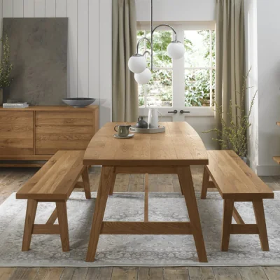 Arighi Bianchi Highgate Rustic Oak 220-265cm Extending Dining Table