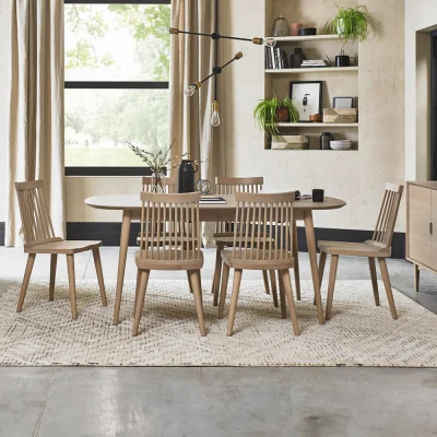 Arighi Bianchi Brondby Scandi Oak 175-215cm Extending Dining Table