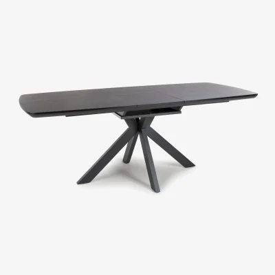 Arighi Bianchi Roxbury 140-180cm Extending Boat Table, Black