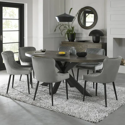 Arighi Bianchi Glendale Fumed Oak 6 Seater Dining Table