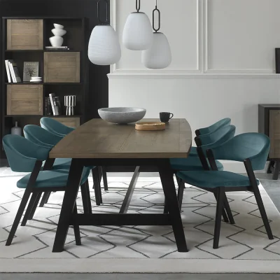Arighi Bianchi Highgate Weathered Oak 220-265cm Extending Dining Table