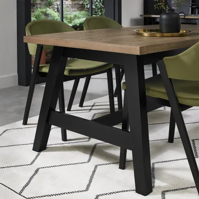 Arighi Bianchi Highgate Weathered Oak 177-222cm Extending Dining Table